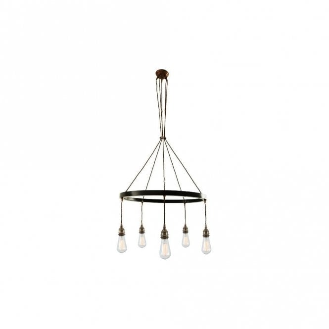 LOME - 1 Tier Chandelier In Antique Brass