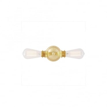 LOME - Vintage Double Wall Light In Polished Brass