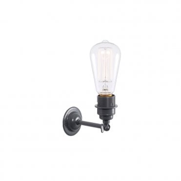 LOME - Vintage Minimalist Wall Light In Powder Coated Grey
