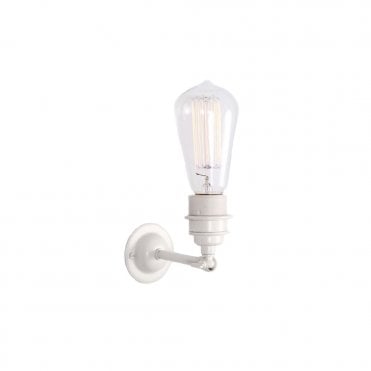 LOME - Vintage Minimalist Wall Light In Powder Coated White