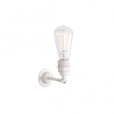 LOME - Vintage Minimalist Wall Light In Powder Coated White
