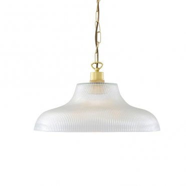 LONDON - 40Cm Prismatic Railway Ceiling Pendant In Polished Brass