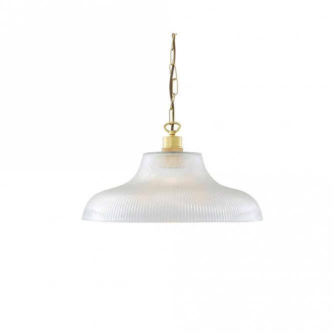 LONDON - 40Cm Prismatic Railway Ceiling Pendant In Polished Brass