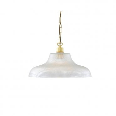 LONDON - 40Cm Prismatic Railway Ceiling Pendant In Polished Brass