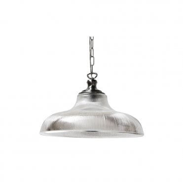 LONDON - 40Cm Prismatic Railway Ceiling Pendant In Polished Chrome