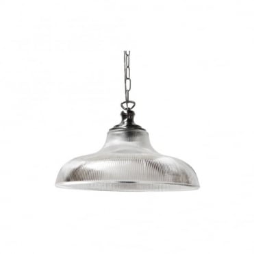 LONDON - 40Cm Prismatic Railway Ceiling Pendant In Polished Chrome