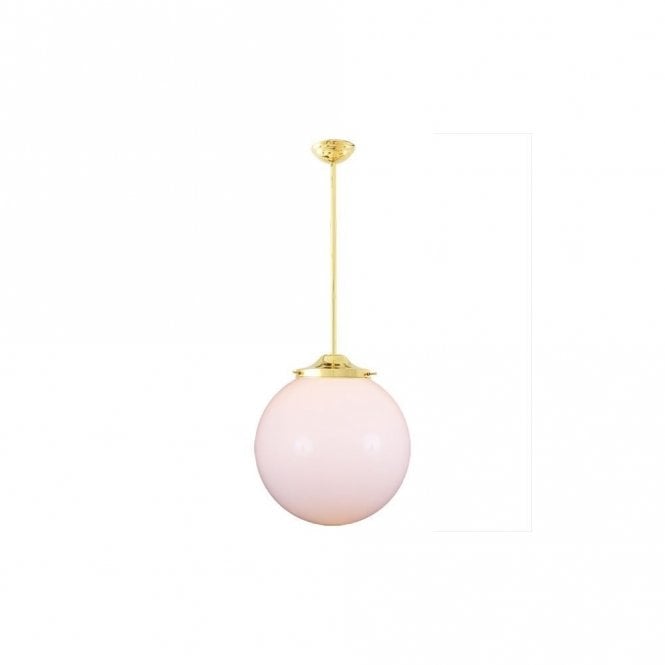 LUANDA - 40Cm Globe Bar Ceiling Pendant Light In Polished Brass