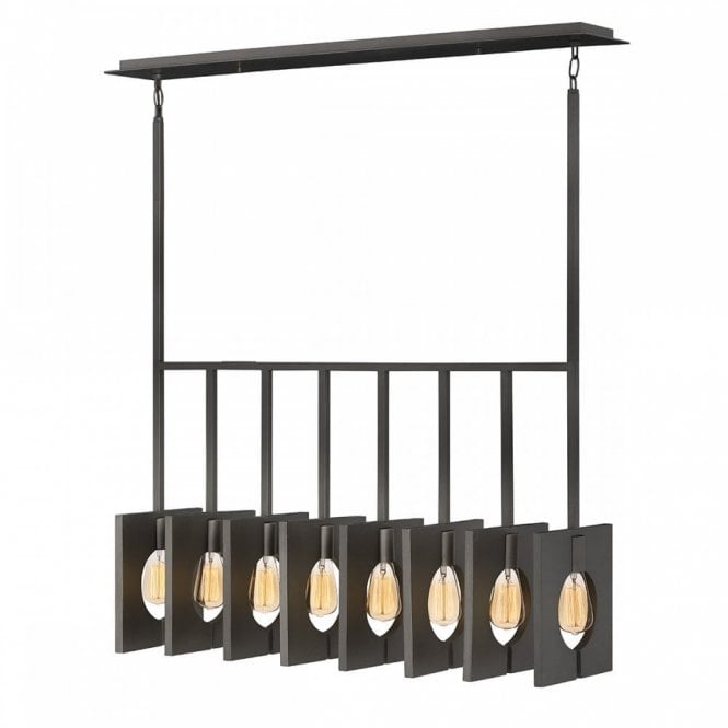 LUDLOW 8 Light Ceiling Pendant Brushed Graphite