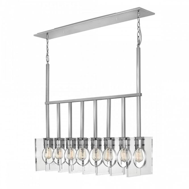 LUDLOW 8 Light Ceiling Pendant Polished Nickel