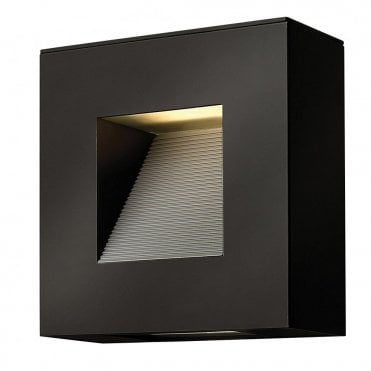 Exterior LED Satin Black Small Wall Fitting
