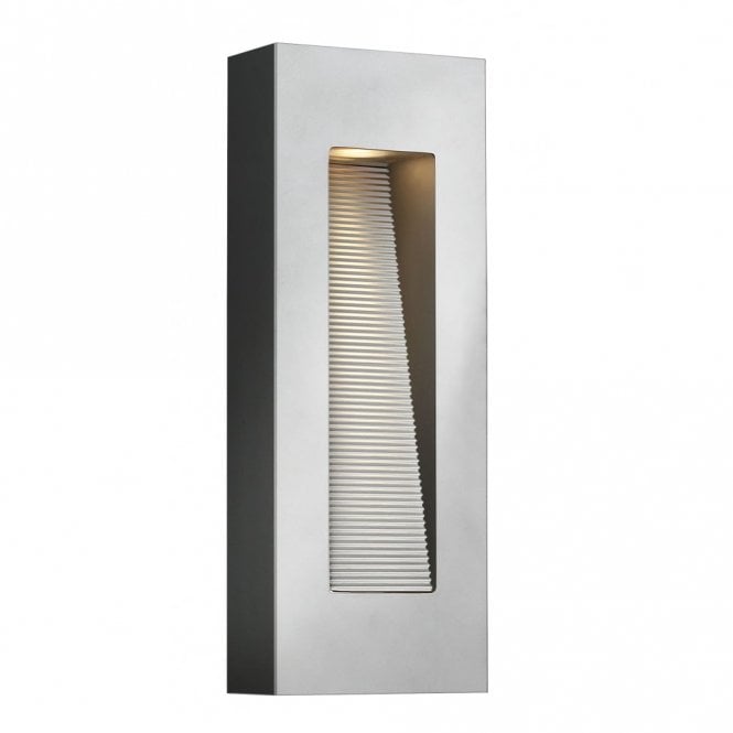 LUNA - Exterior LED Titanium Medium Wall Fitting
