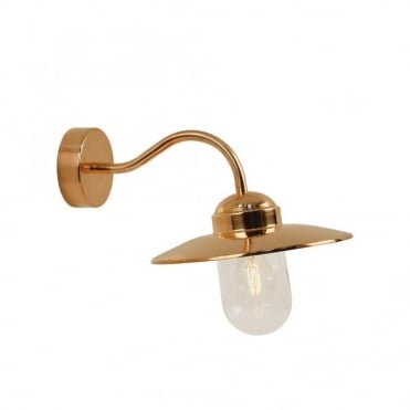 LUXEMBOURG - Traditional Exterior Wall Light Polished Copper