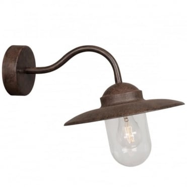 LUXEMBOURG - Traditional Exterior Wall Light Rust Finish