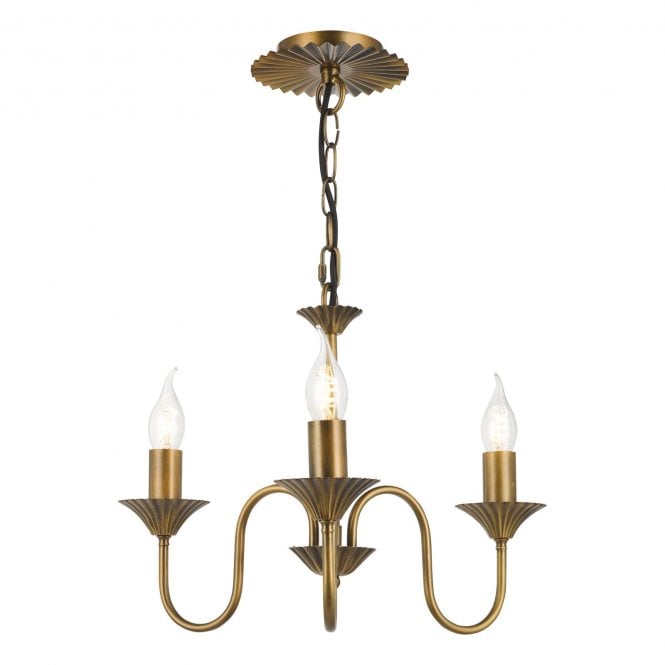 Lydian 3 Light Ceiling Pendant in Antique Bronze (Fitting Only)