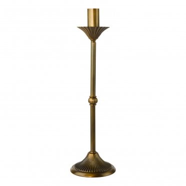 a vintage style table lamp in bronze with no shade