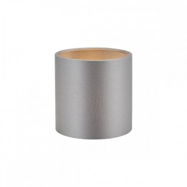 Lyris 12cm grey cotton drum lampshade for chandeliers, wall lights or table lamps