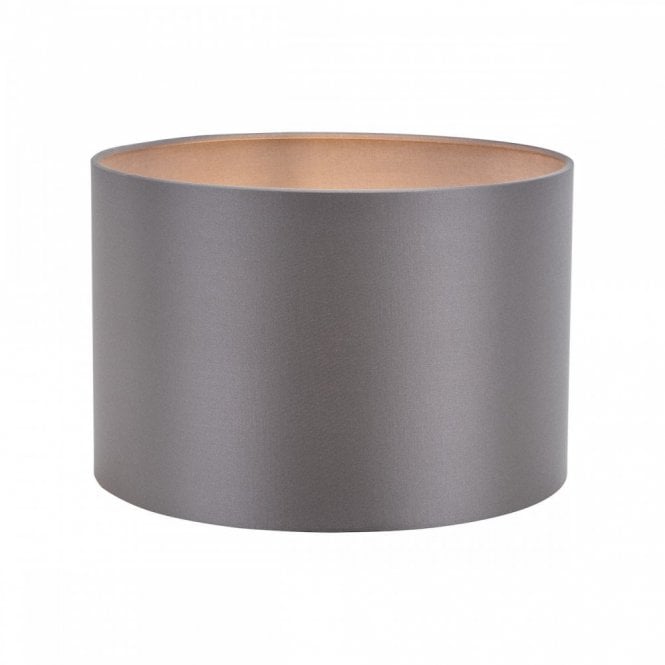Lyris Grey Cotton Drum Shade 30cm