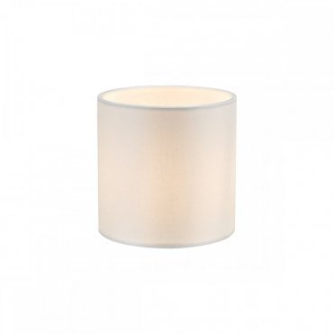 Lyris 12cm Ivory Cotton Drum Lamp Shade – Small Fabric Light Shade for Table or Wall Lamps