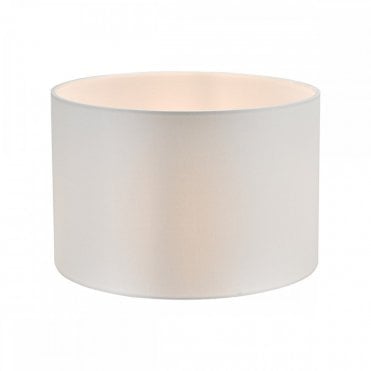 Lyris 30cm ivory cotton drum lamp shade for table lamps, floor lamps, or ceiling pendants – lightingandlights.co.uk