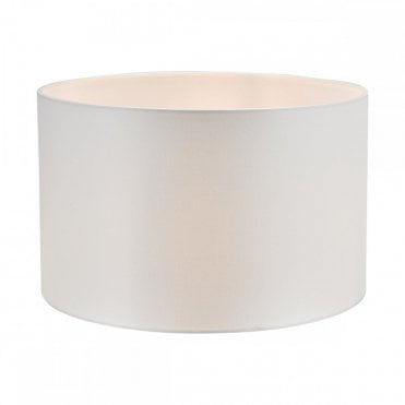 Lyris 35cm ivory cotton drum lampshade for floor and table lamps – modern neutral light shade