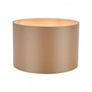 Lyris 30cm taupe cotton drum lamp shade for table, floor, or ceiling light – Lightingandlights.co.uk
