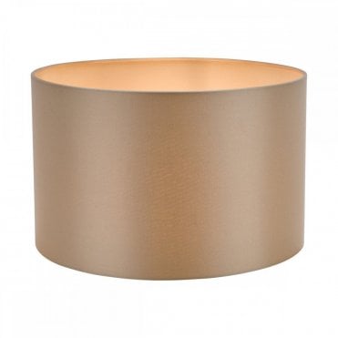 Lyris 35cm taupe cotton drum lamp shade for table lamps, floor lamps, or ceiling pendants – lightingandlights.co.uk
