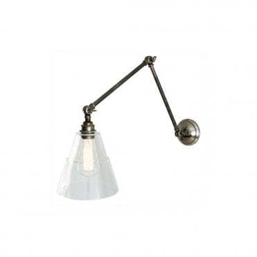LYX - Adjustable Poster Light In Antique Silver