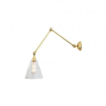 LYX - Adjustable Poster Light In Polished Brass