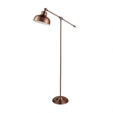 tall copper adjustable floor lamp