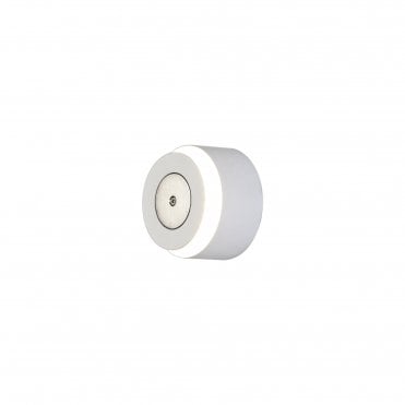 MADDI LED Wall Light in Sand White Finish - For use with compatible diffuser shades