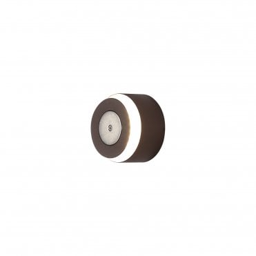 MADDI LED Wall Light in Warm Coffee Brown Finish - For use with compatible diffuser shades
