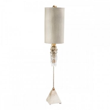 MADISON Whimsical Crystal Table Lamp Putty Patina