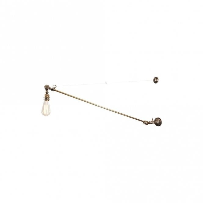 MANICK - Adjustable Industrial Wall Light In Antique Silver