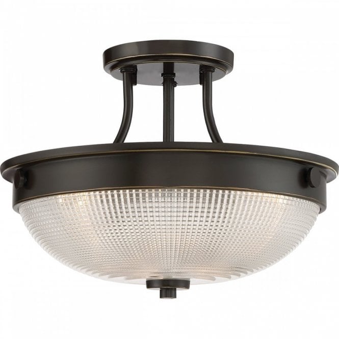 MANTLE 2 Light Semi-Flush Palladian Bronze