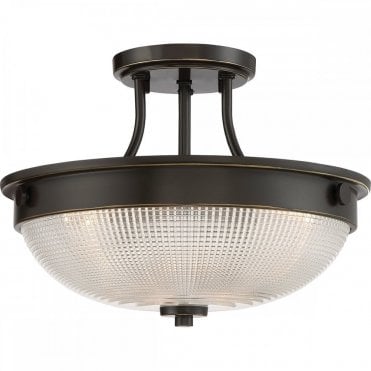 MANTLE 2 Light Semi-Flush Palladian Bronze