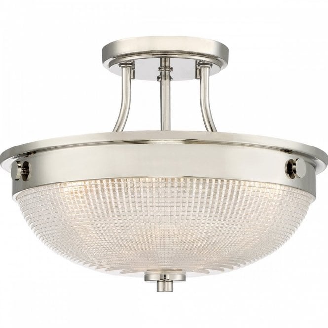 MANTLE 2 Light Semi-Flush Polished Nickel
