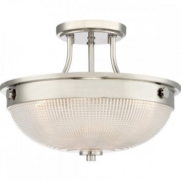 MANTLE 2 Light Semi-Flush Polished Nickel