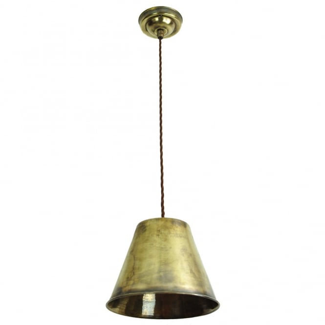 MAP - Room Ceiling Pendant Antique Brass C/W Lb4 Bulbs