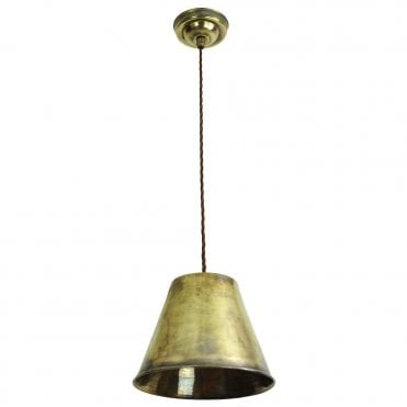 MAP - Room Ceiling Pendant Antique Brass C/W Lb4 Bulbs