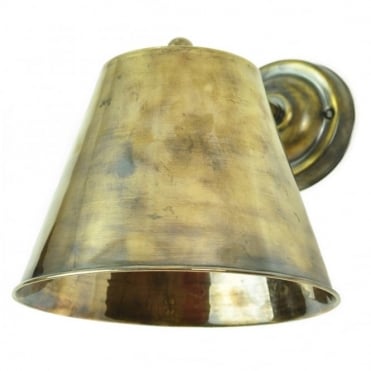 MAP - Room Wall Antique Brass complete with Bulbs in Antique Brass