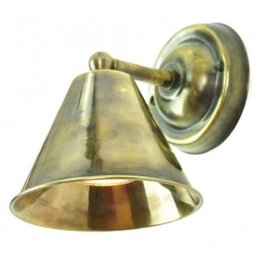 MAP - Room Wall Antique Brass with Bulbs in Antique Brass
