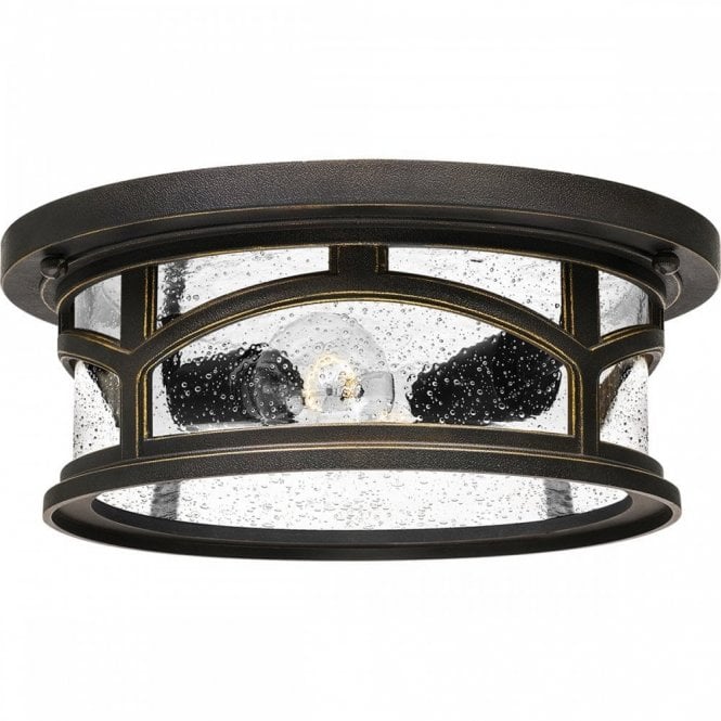 MARBLEHEAD 2 Light Exterior Flush Mount Palladian Bronze