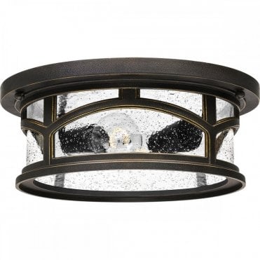 MARBLEHEAD 2 Light Exterior Flush Mount Palladian Bronze