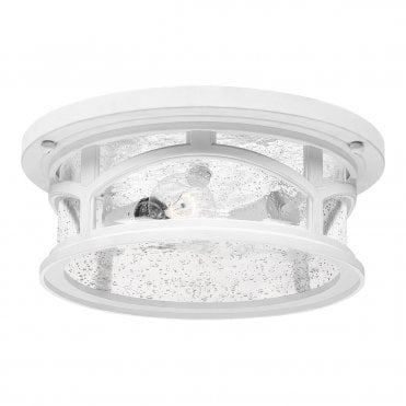 2 Light Flush Ceiling Light Mount in White