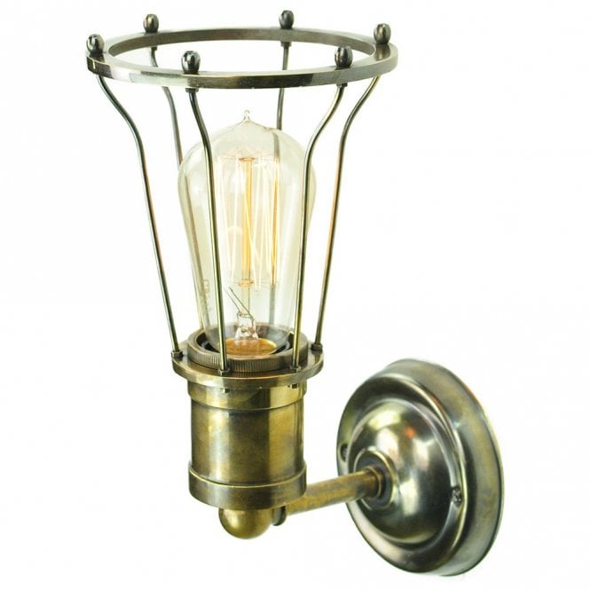 MARCONI - Wall Antique Brass C/W Lb2 Bulbs