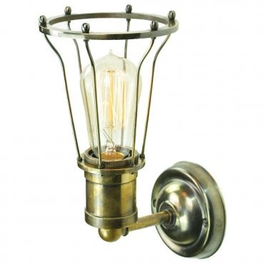 MARCONI - Wall Antique Brass C/W Lb2 Bulbs