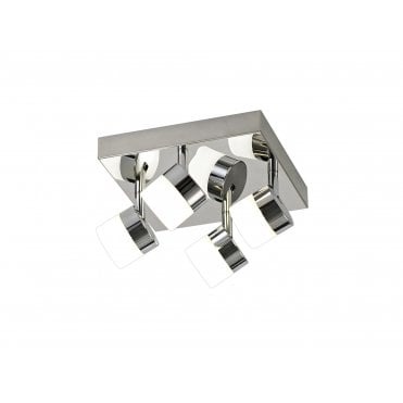 IP44 LED Ceiling Light 4000K Polished Chrome