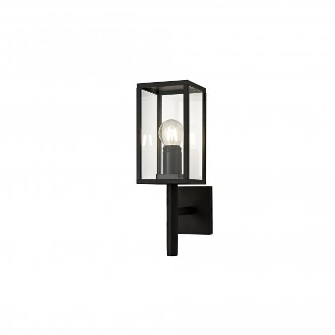 MARTY Boxy Outdoor Wall Light in Graphite Black Upward Facing