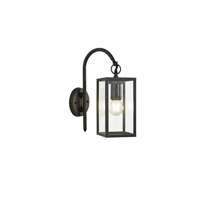 MARTY Hanging Outdoor Box Wall Lantern Graphite Black