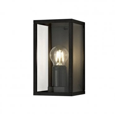 MARTY Outdoor Wall Light Graphite Black Rectangular Box